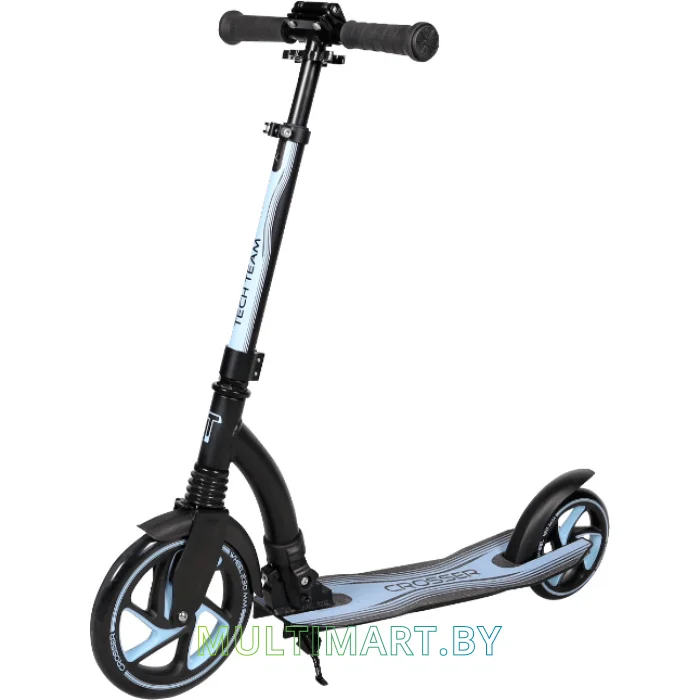 Самокат Tech Team Crosser 2020 (черный/голубой)